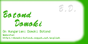 botond domoki business card